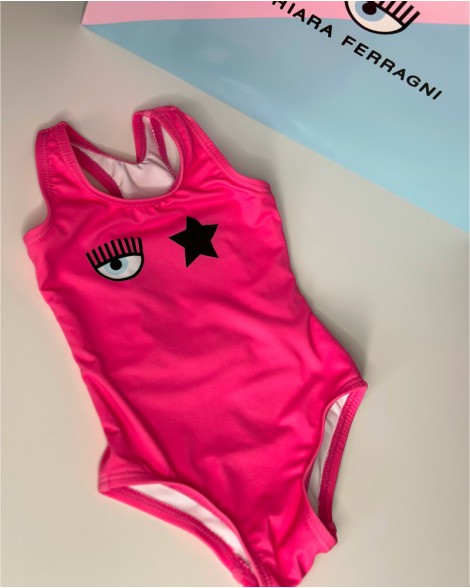 Plavky dětské Chiara Ferragni růžové